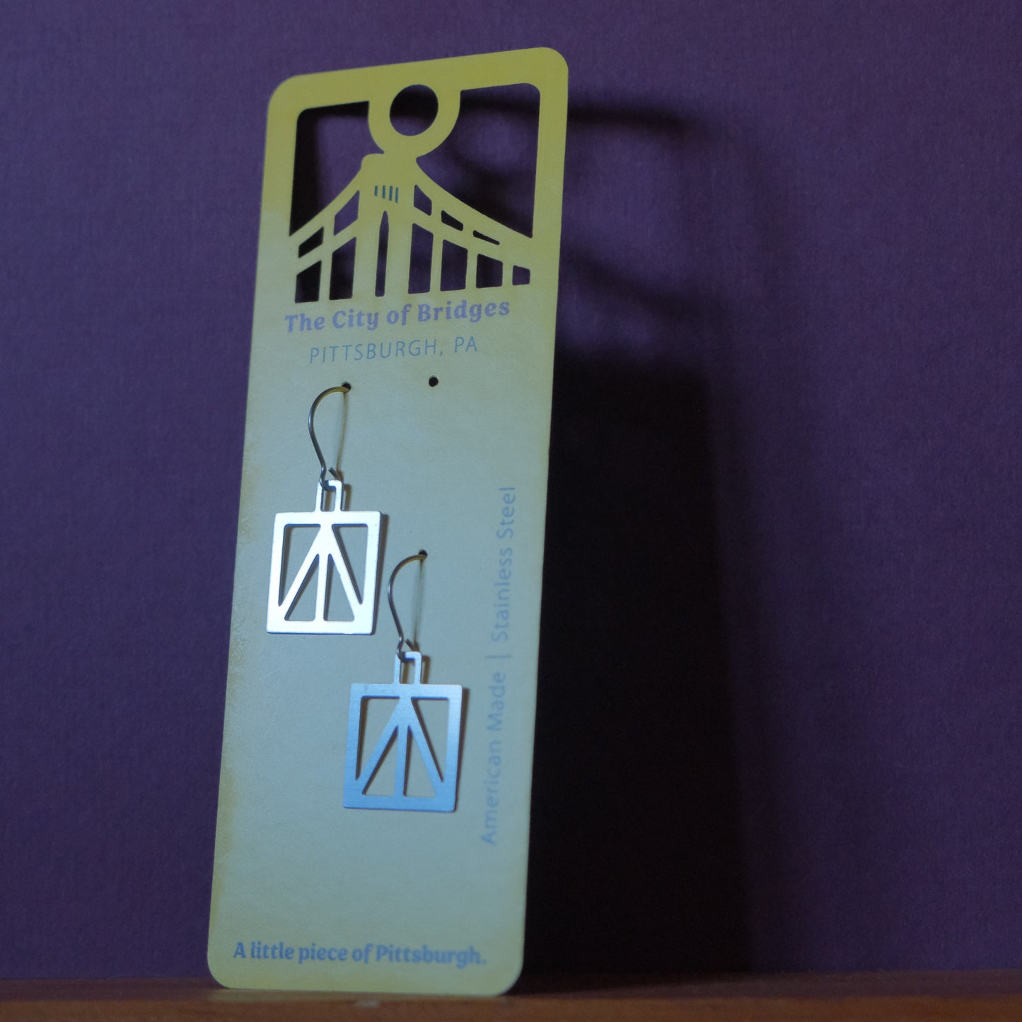 Bridge Earrings | Square Peace Truss