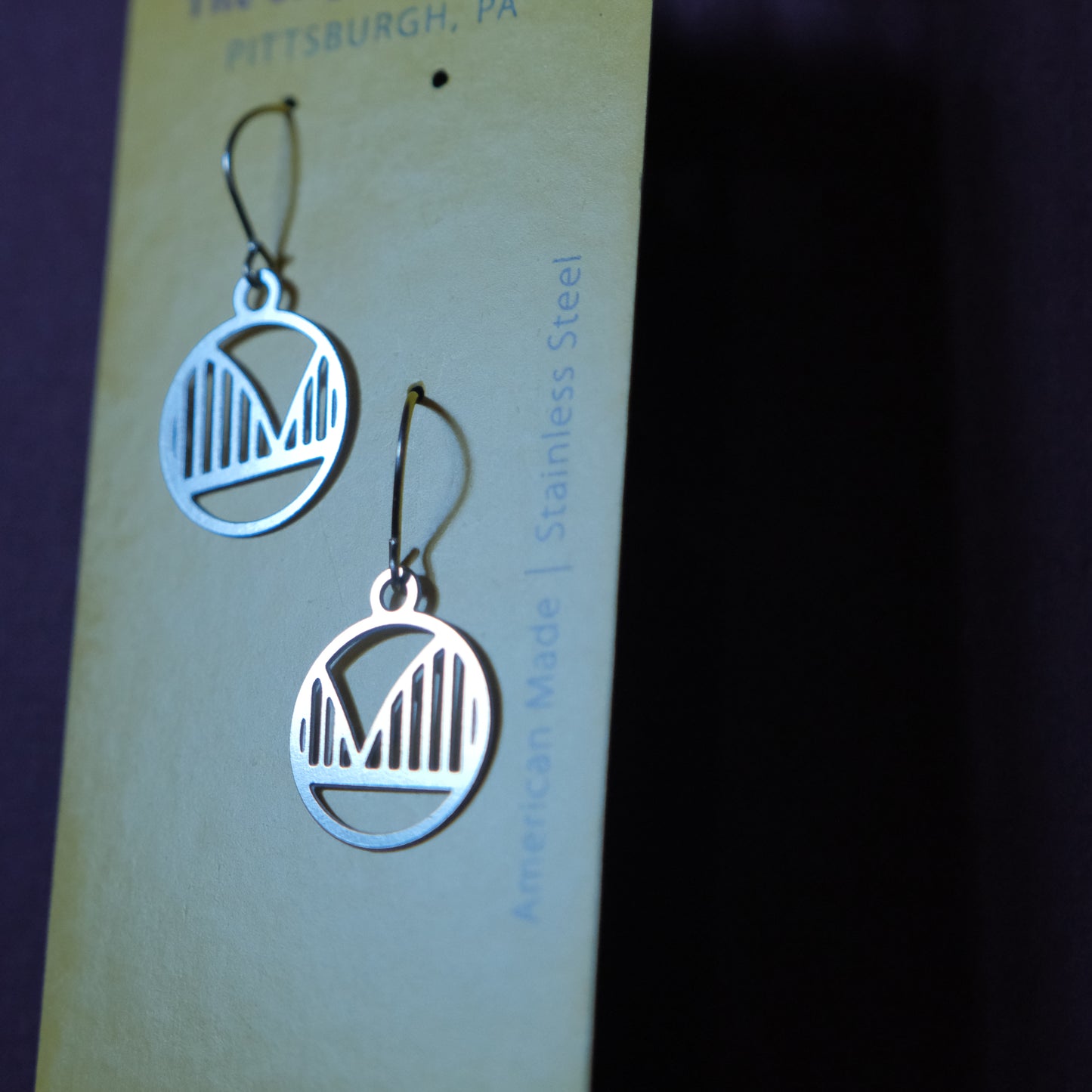Pittsburgh Earrings | Mini-Arched Bridge