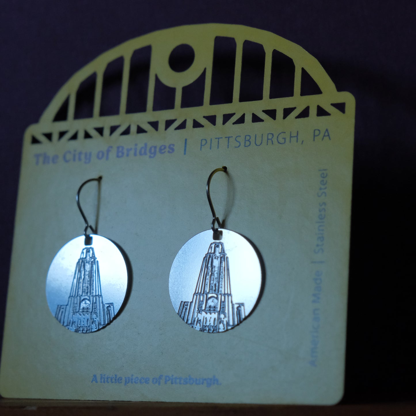 Pittsburgh Earrings | Etched Cathedral