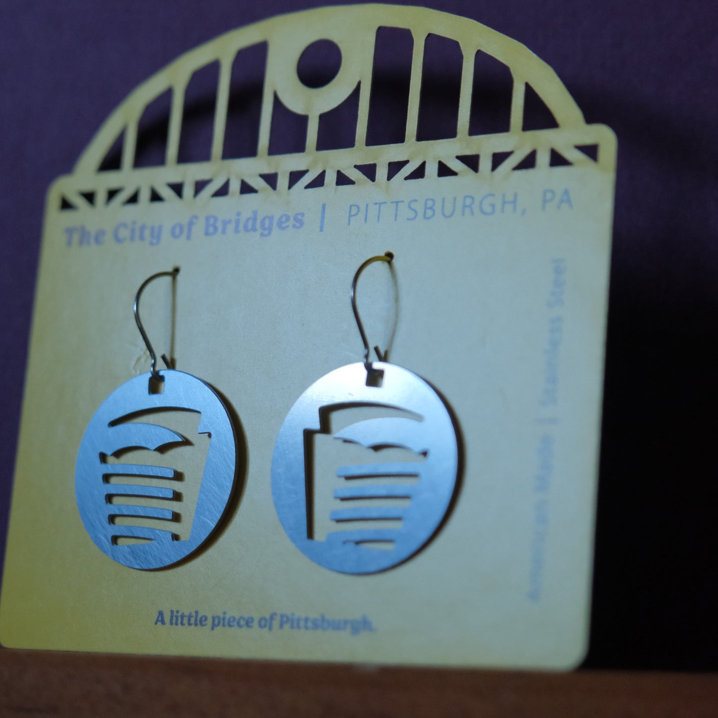 Pittsburgh Earrings | Football Field