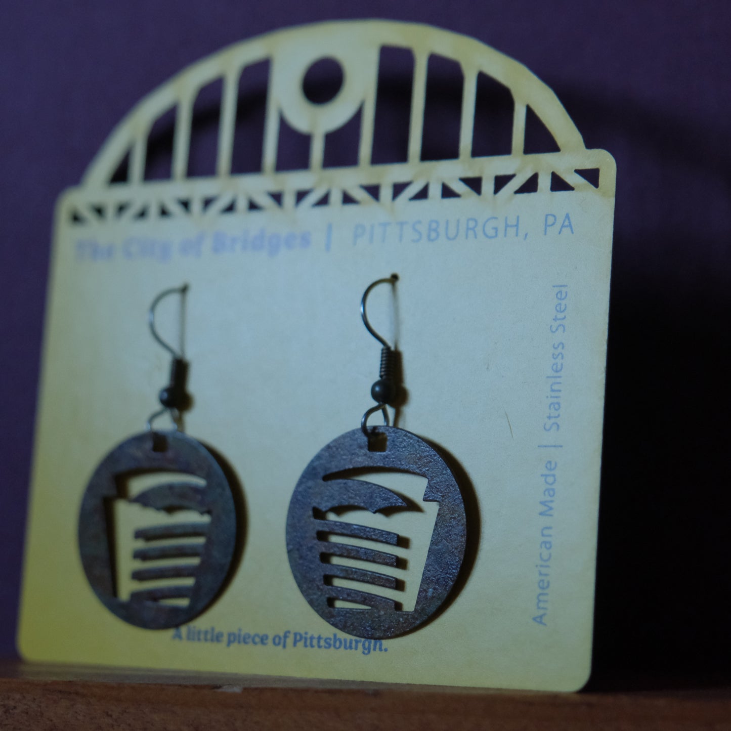 Pittsburgh Earrings | Football Field