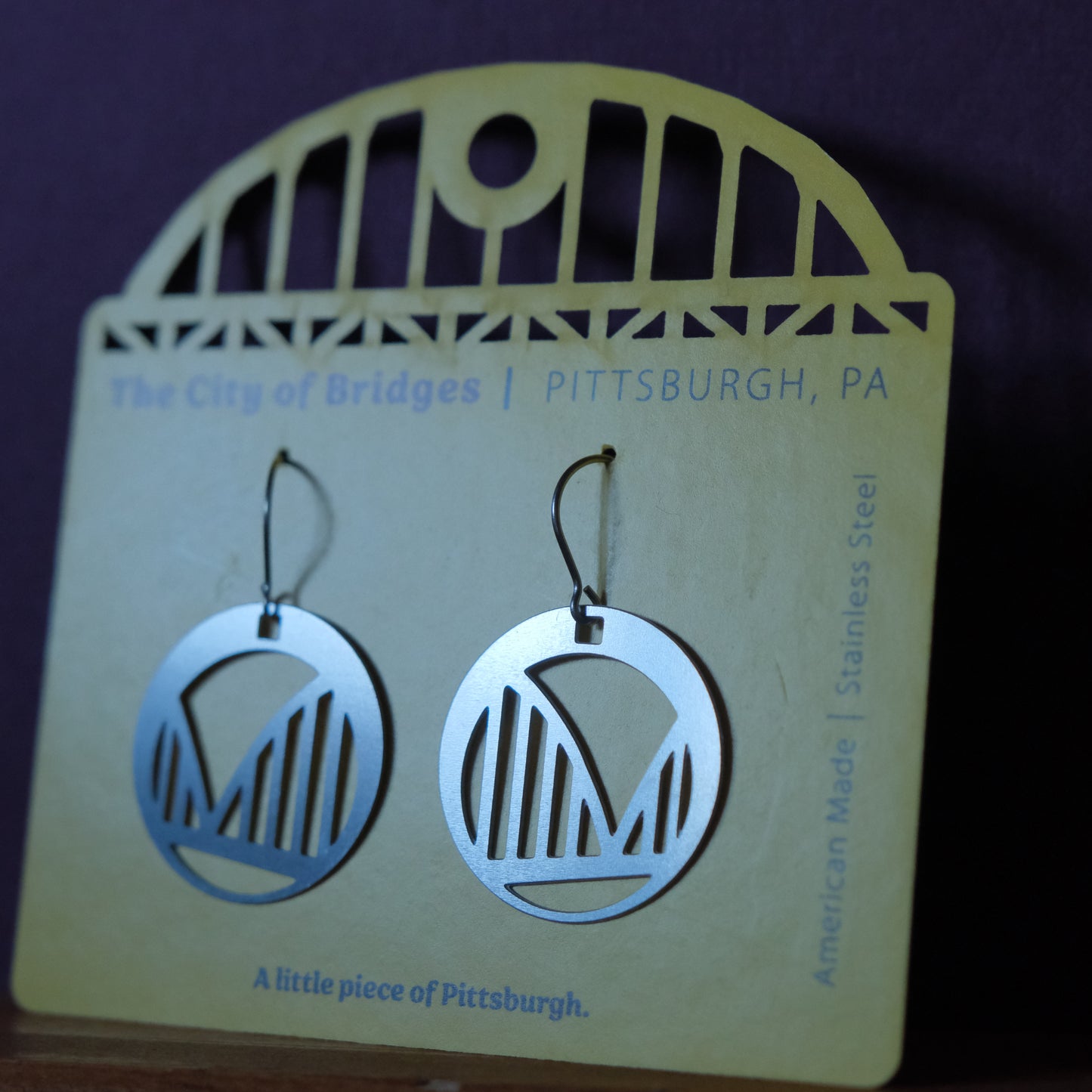 Pittsburgh Earrings | Arched Bridge