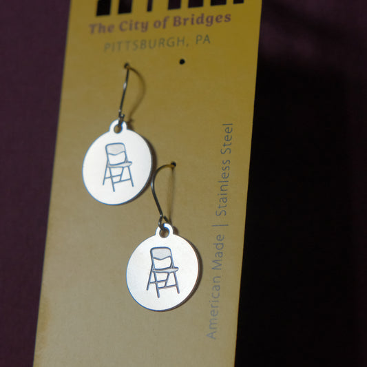 Pittsburgh Earrings | Mini-Parking Chair