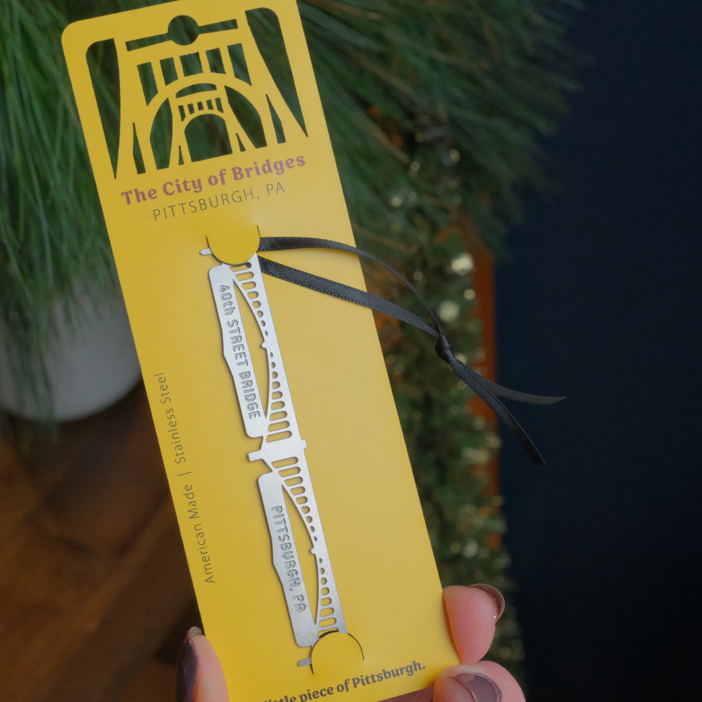 Pittsburgh Bridge Ornament | 40th Street Double Span