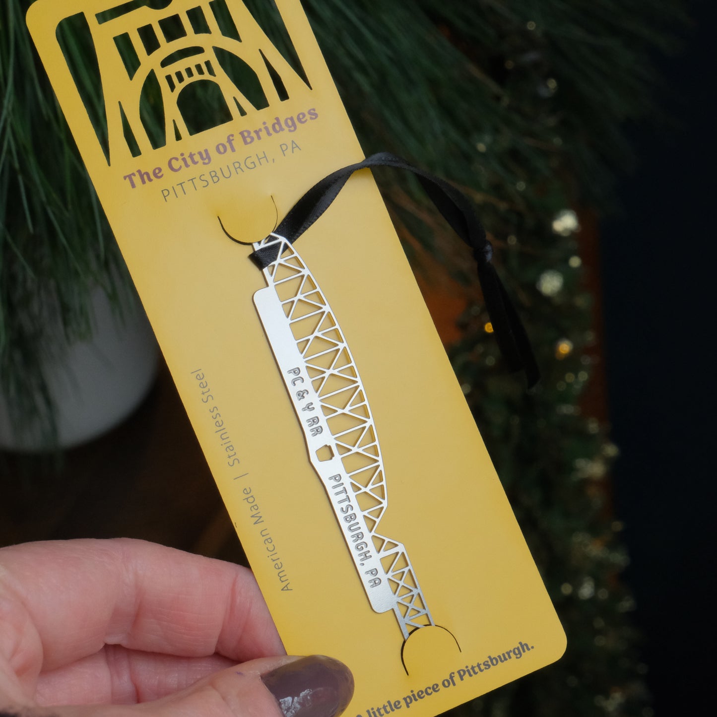 Pittsburgh Bridge Ornament | PC & Y Railroad