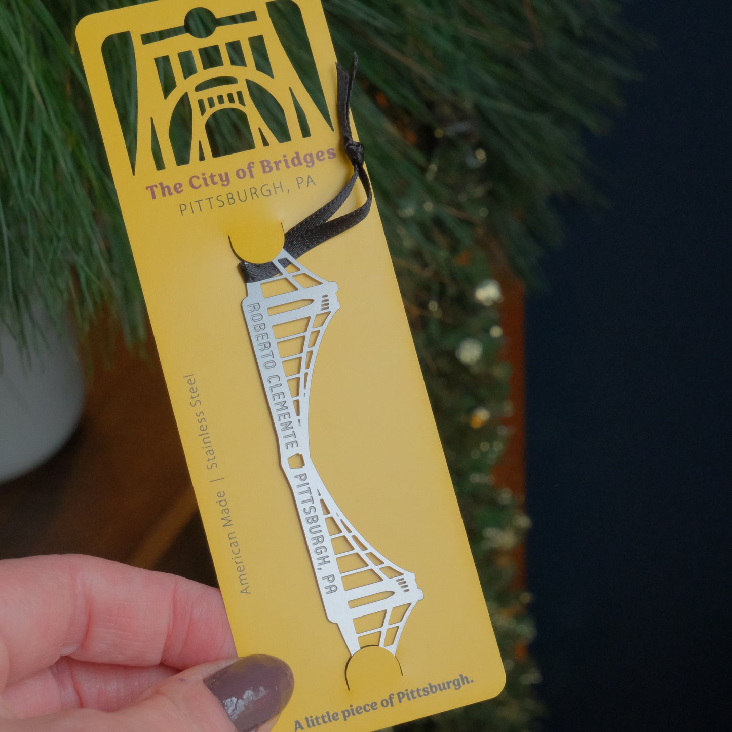 Pittsburgh Bridge Ornament | Roberto Clemente  Bridge