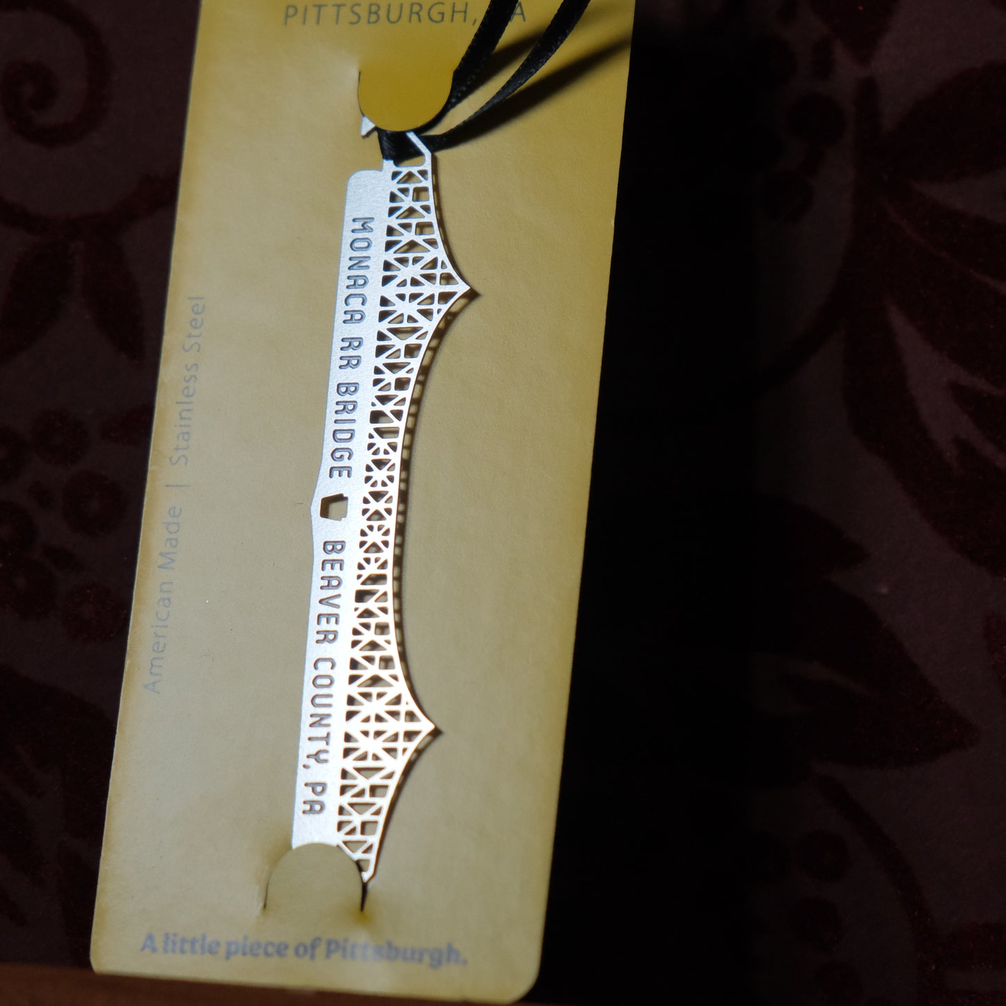 Pittsburgh Bridge Ornament | Monaca Railroad Bridge