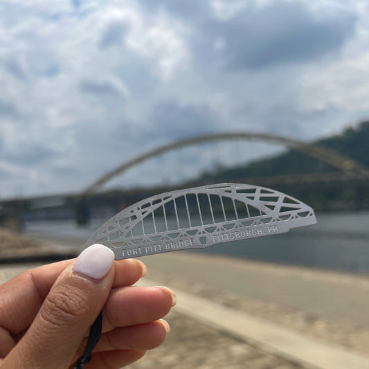 Fort Pitt Bridge Ornament, Pittsburgh by Audra Azoury