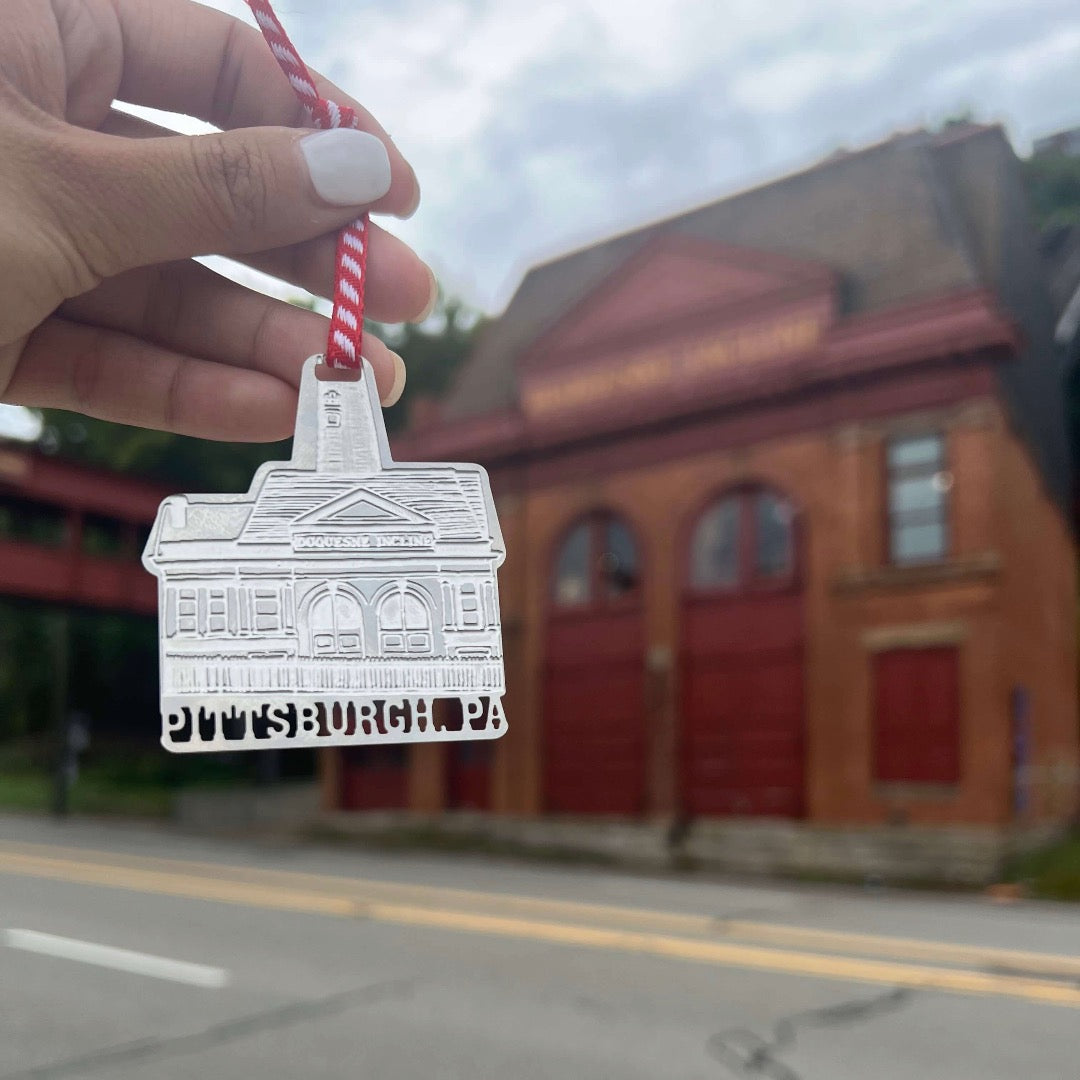 Duquesne Incline Building Ornament, Pittsburgh by Audra Azoury