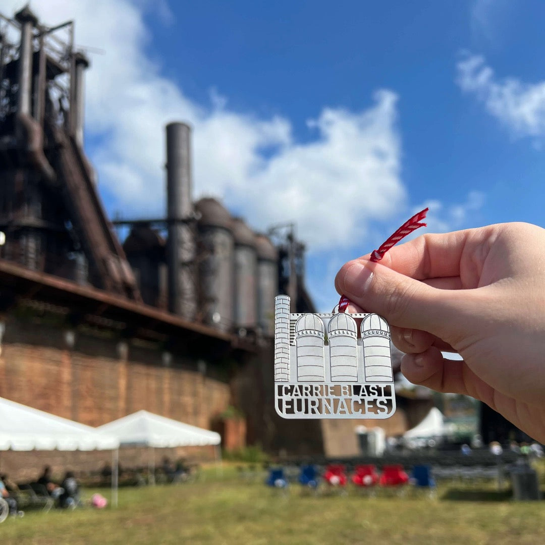 Carrie Blast Furnaces Ornament by Audra Azoury