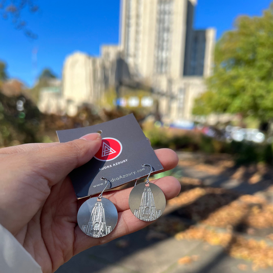 Pittsburgh Earrings | Etched Cathedral