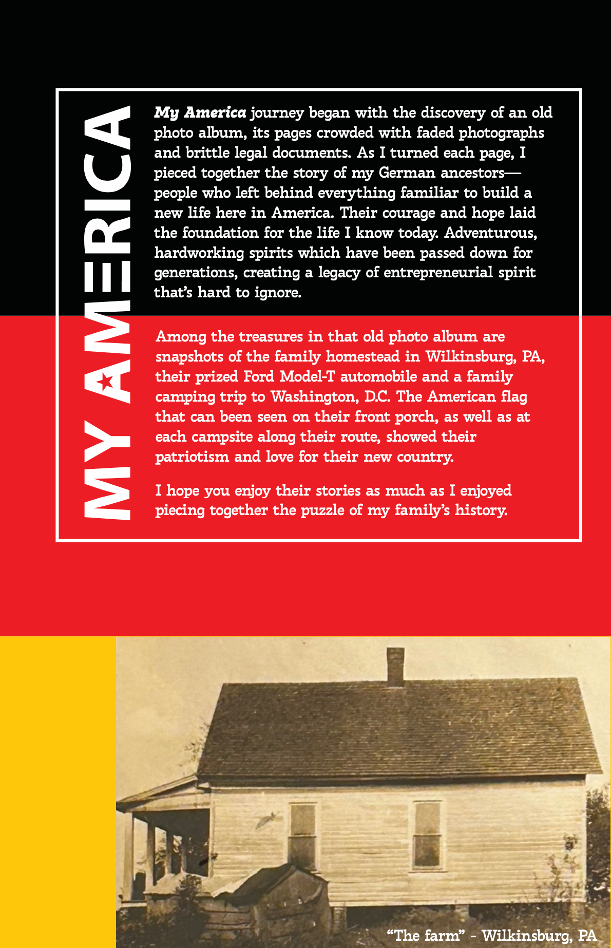 My America - German Roots. American Dreamers. Booklet