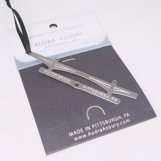 Hulton Bridge in Pittsburgh, PA ornament by Audra Azoury