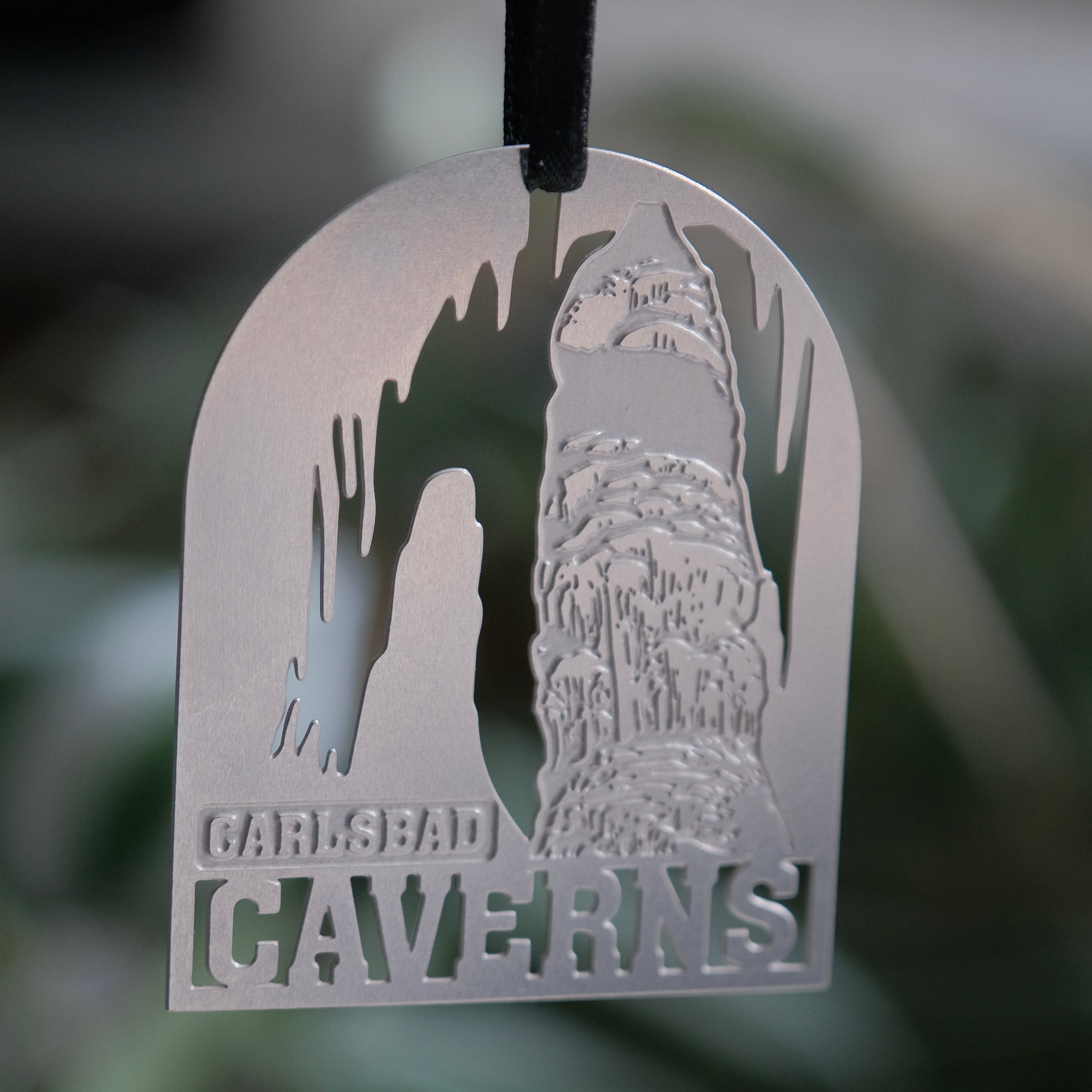 National park Gift Ornament Carlsbad Caverns. Stainless steel. Collectable