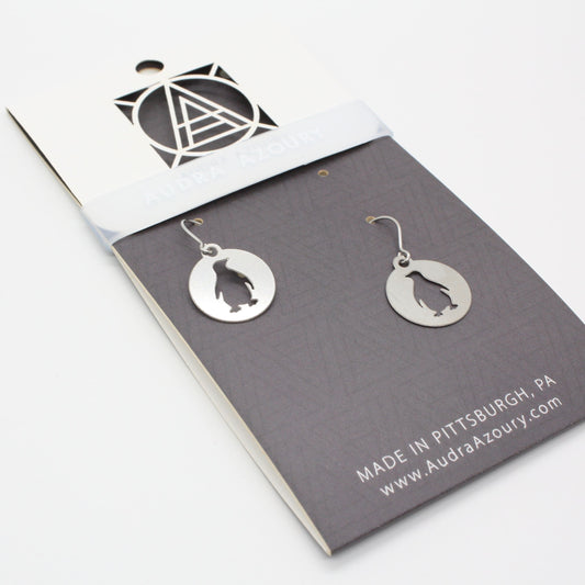 Pittsburgh Earrings | Mini-Penguin