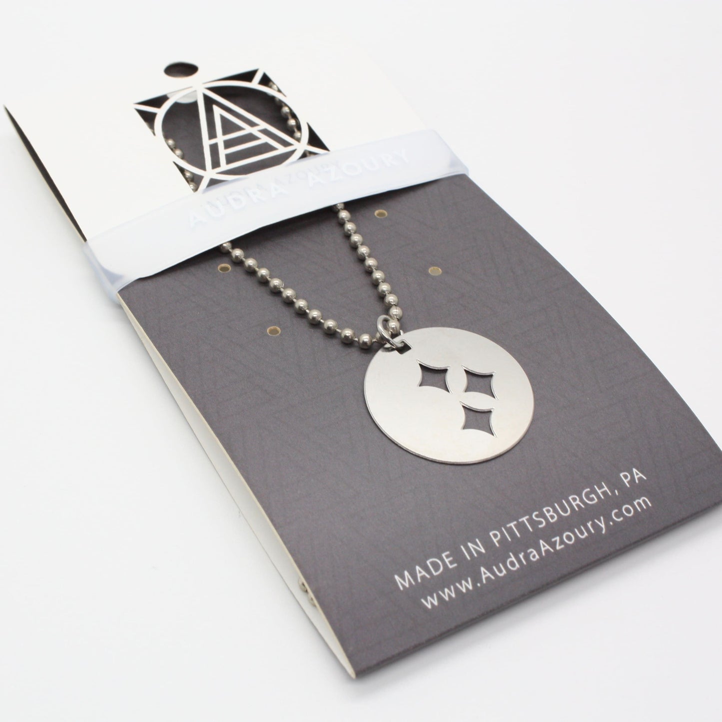 Pittsburgh Necklace | Steel Stars