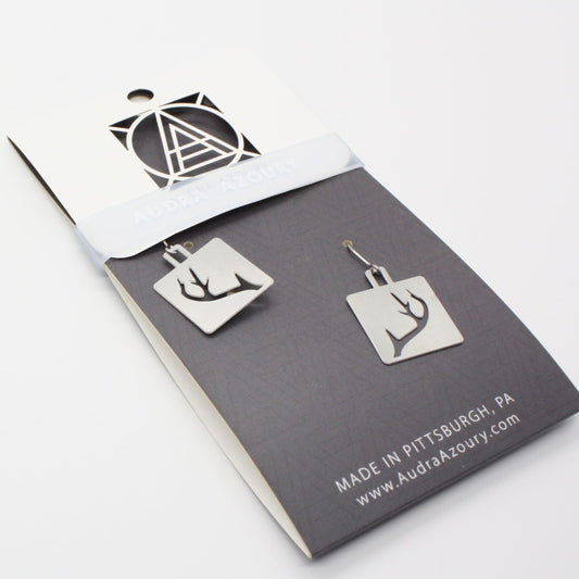 Square Antler Earrings