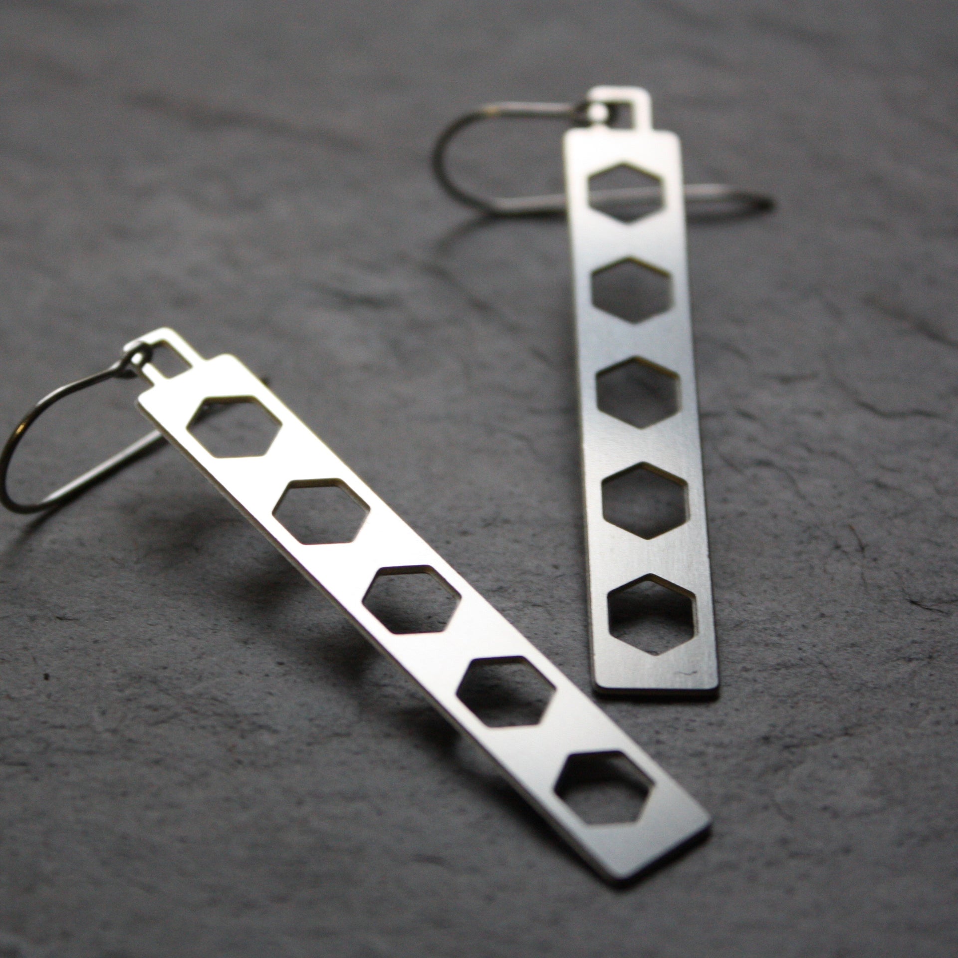 Bridge Earrings | Hex Truss