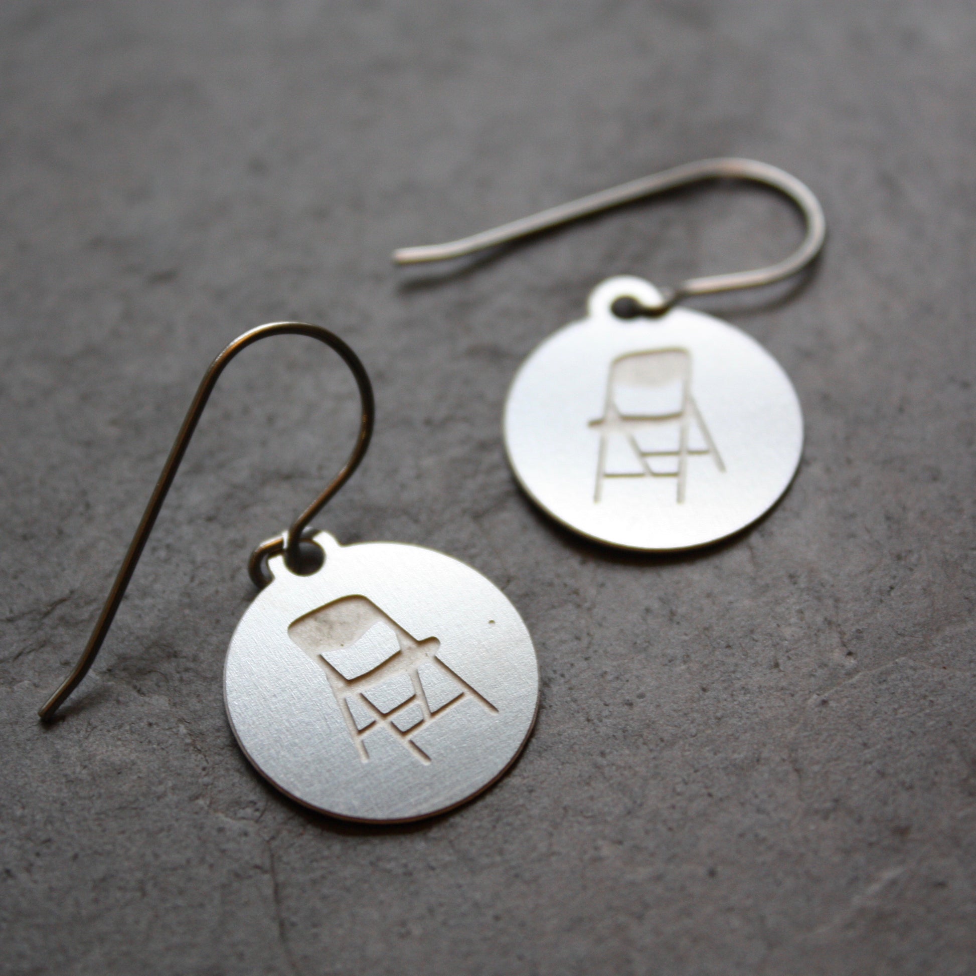 Pittsburgh Parking Chair earrings by Audra Azoury
