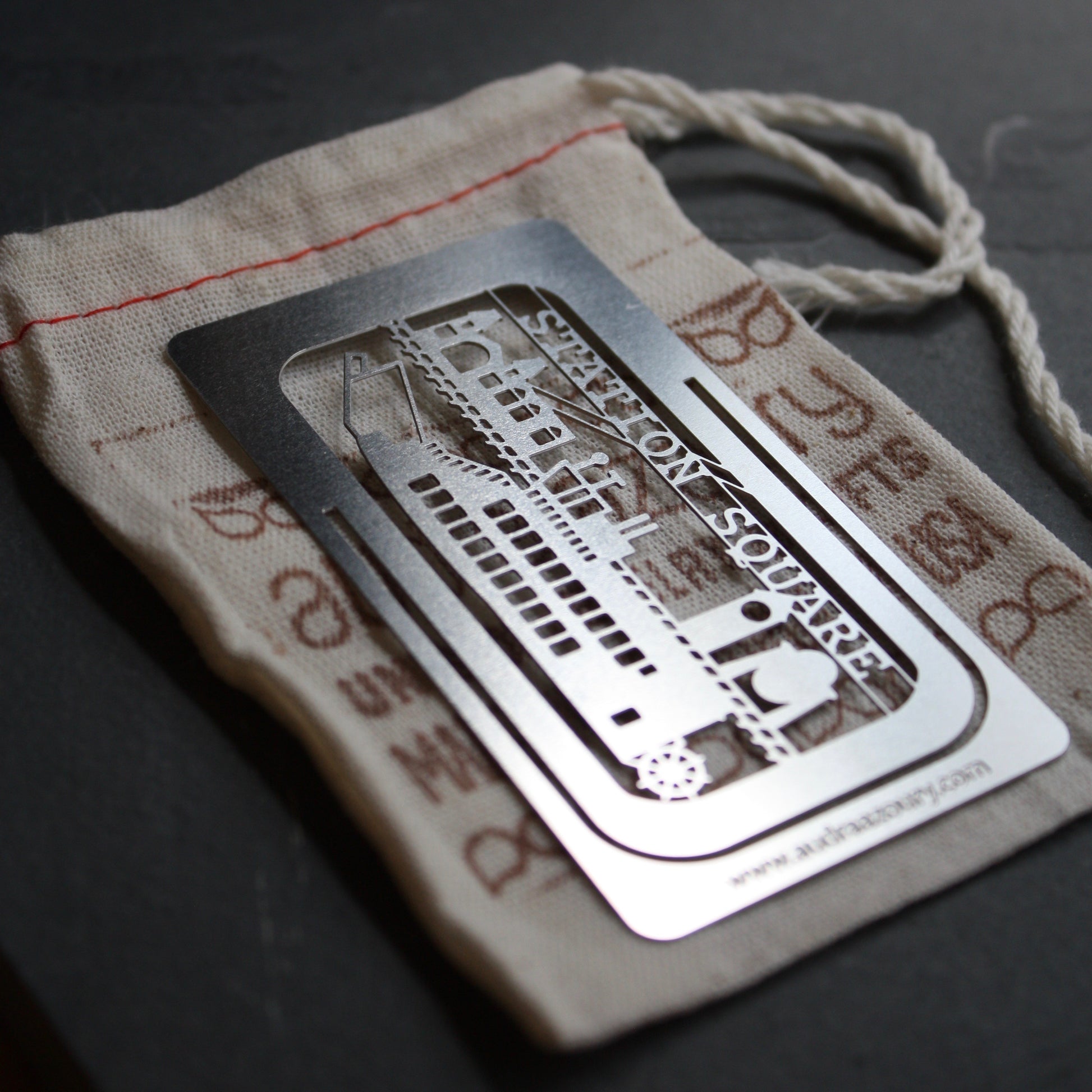 Station Square bookmark by Pittsburgh artist Audra Azoury