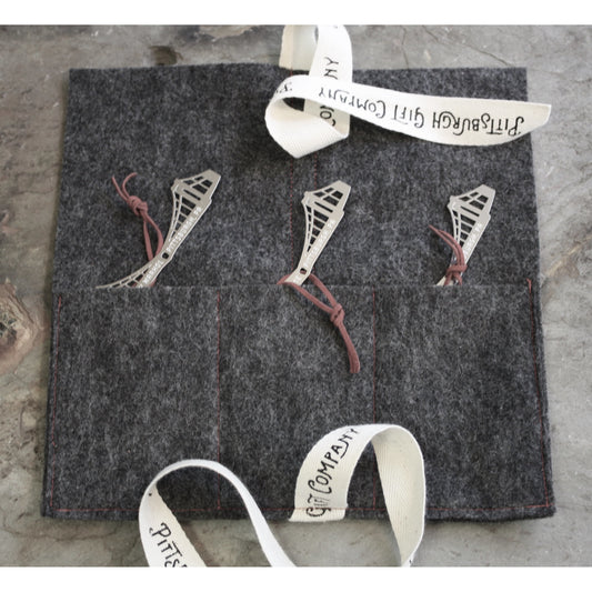 Pittsburgh Sister Bridge Ornament Set | Warhol, Clemente & Carson by Audra Azoury