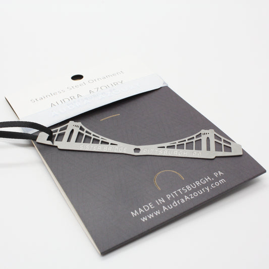 Pittsburgh Bridge Ornament | Sister Bridge